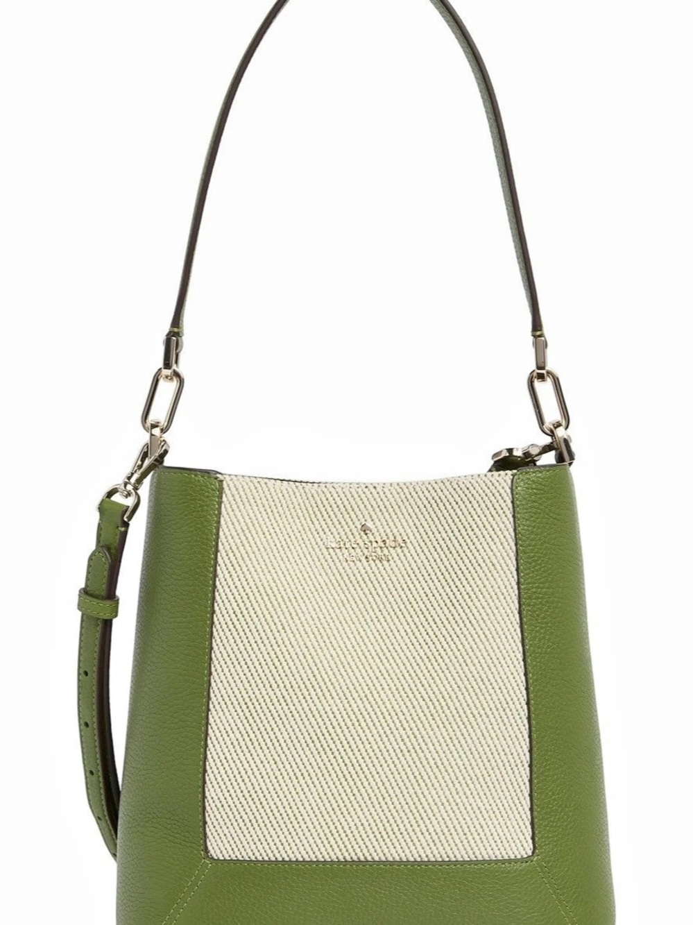 Kate Spade Green & Beige Shoulder Bag